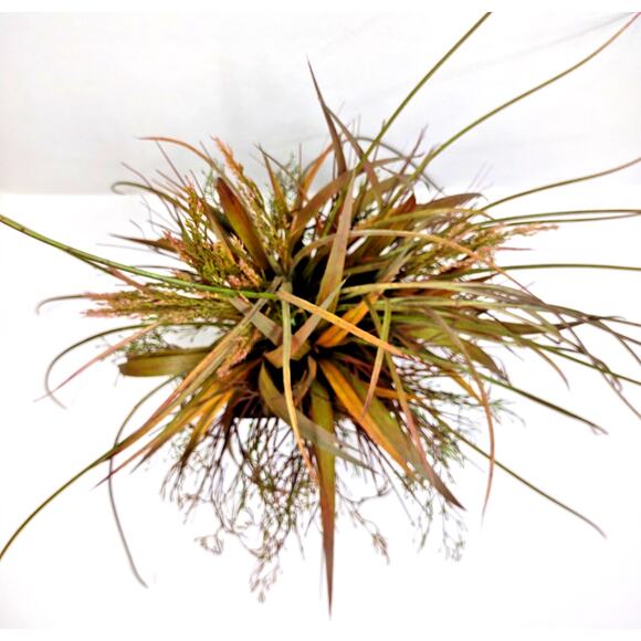 Potted Faux Artificial Arrangement w Mixed Brown Grass in Decorative Planter - Picture 7 of 7